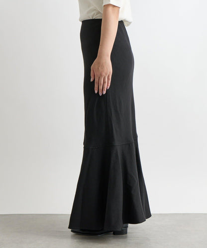 【有小個子尺碼・美麗剪裁】後開衩美人魚長裙