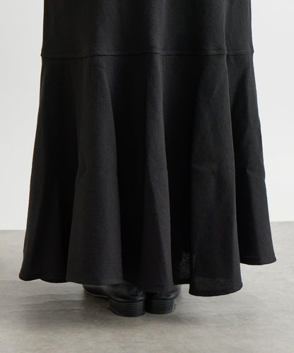 【有小個子尺碼・美麗剪裁】後開衩美人魚長裙