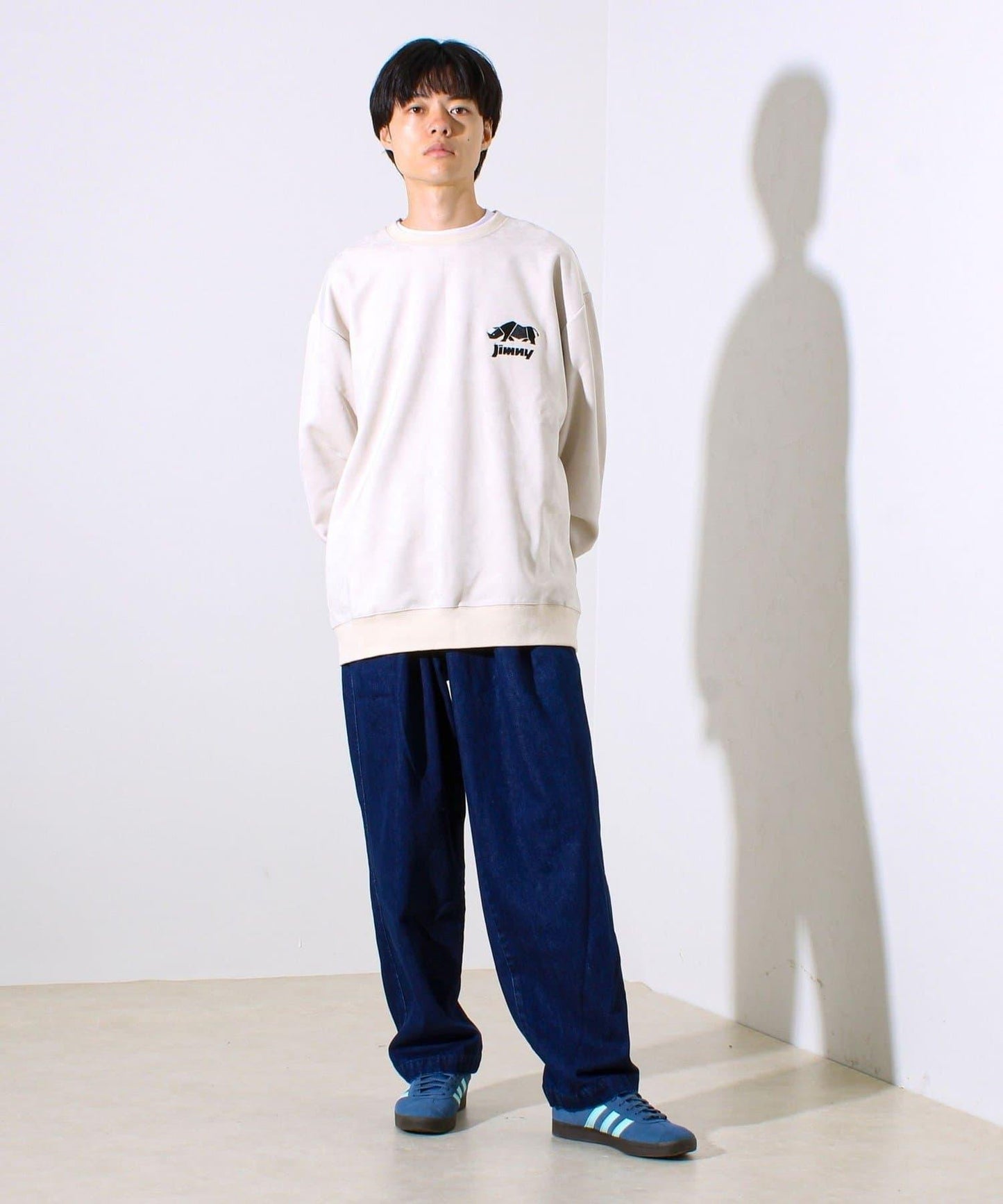 【合作款】吉姆尼×GLOSTER 仿麂皮套頭衫