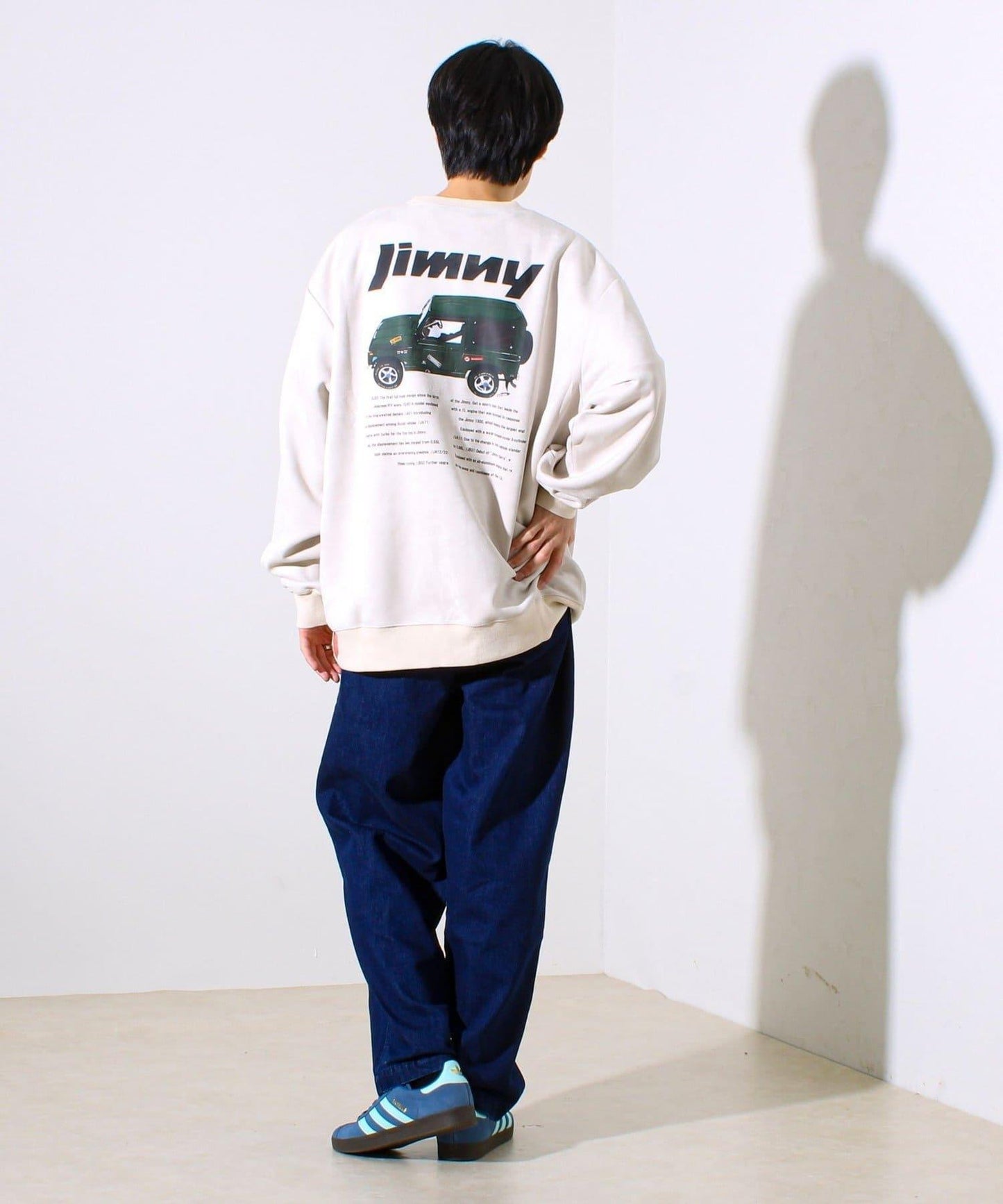 【合作款】吉姆尼×GLOSTER 仿麂皮套頭衫