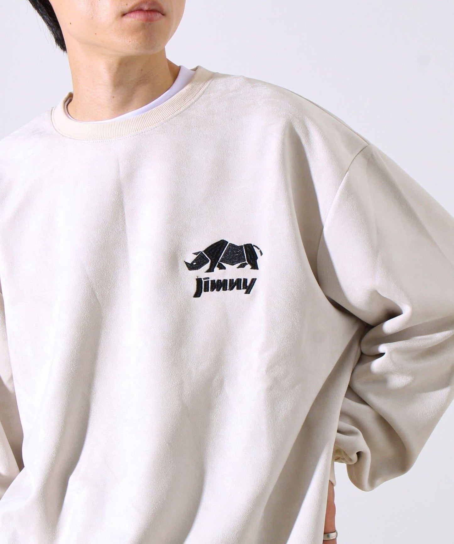 【合作款】吉姆尼×GLOSTER 仿麂皮套頭衫