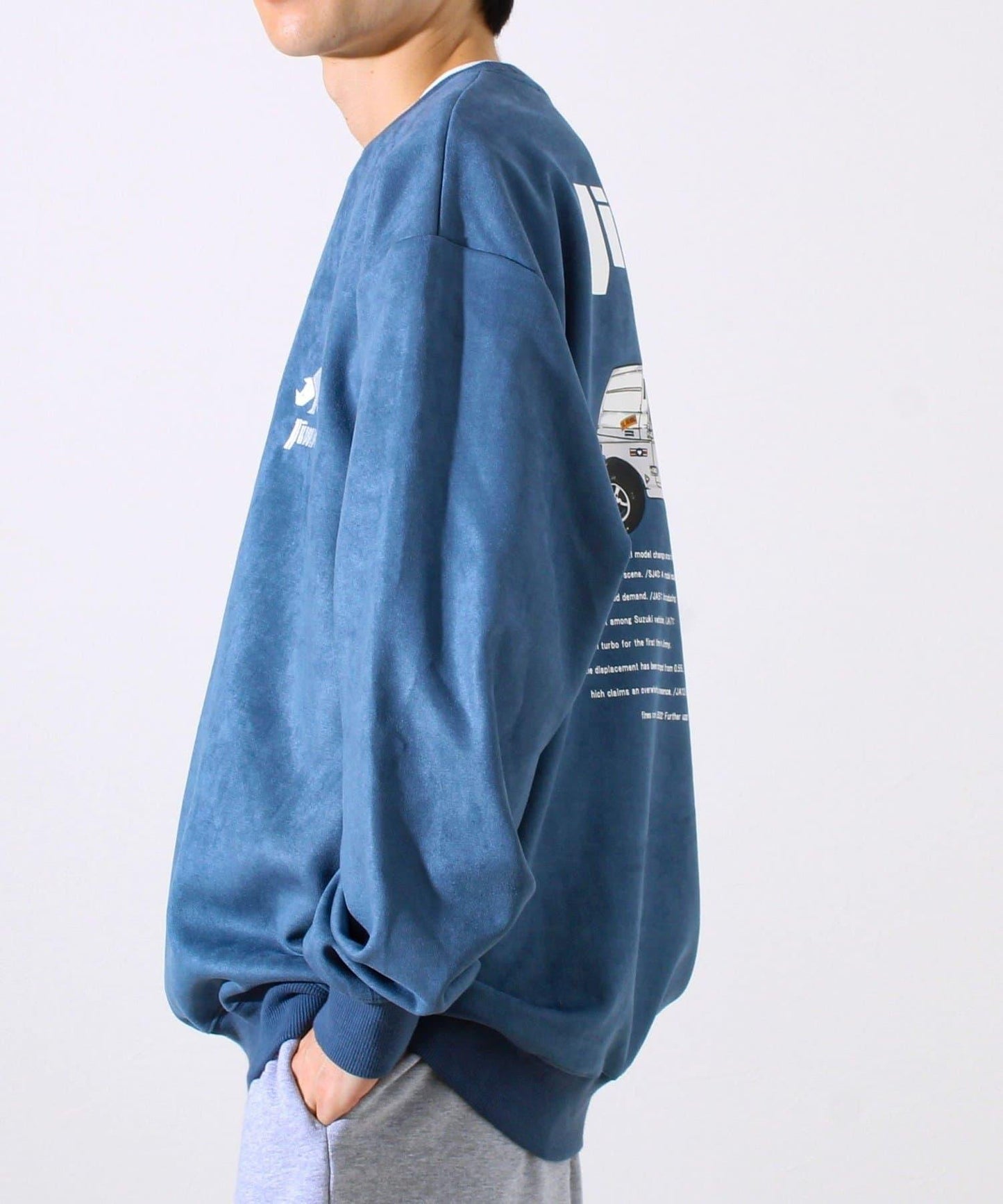 【合作款】吉姆尼×GLOSTER 仿麂皮套頭衫