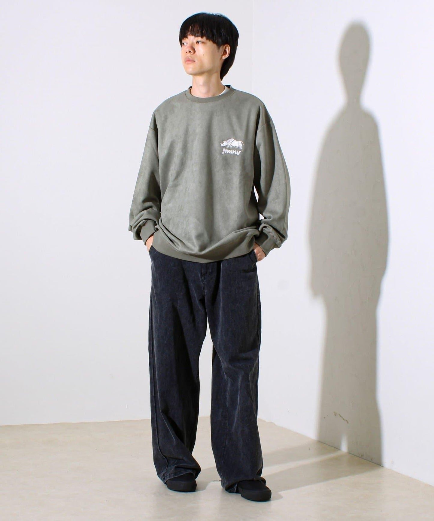 【合作款】吉姆尼×GLOSTER 仿麂皮套頭衫