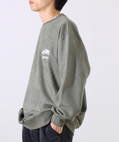 【合作款】吉姆尼×GLOSTER 仿麂皮套頭衫