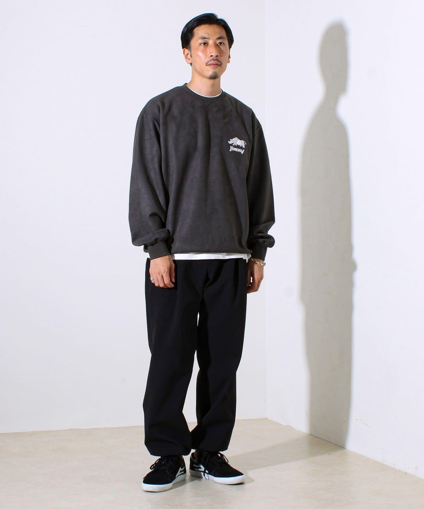 【合作款】吉姆尼×GLOSTER 仿麂皮套頭衫