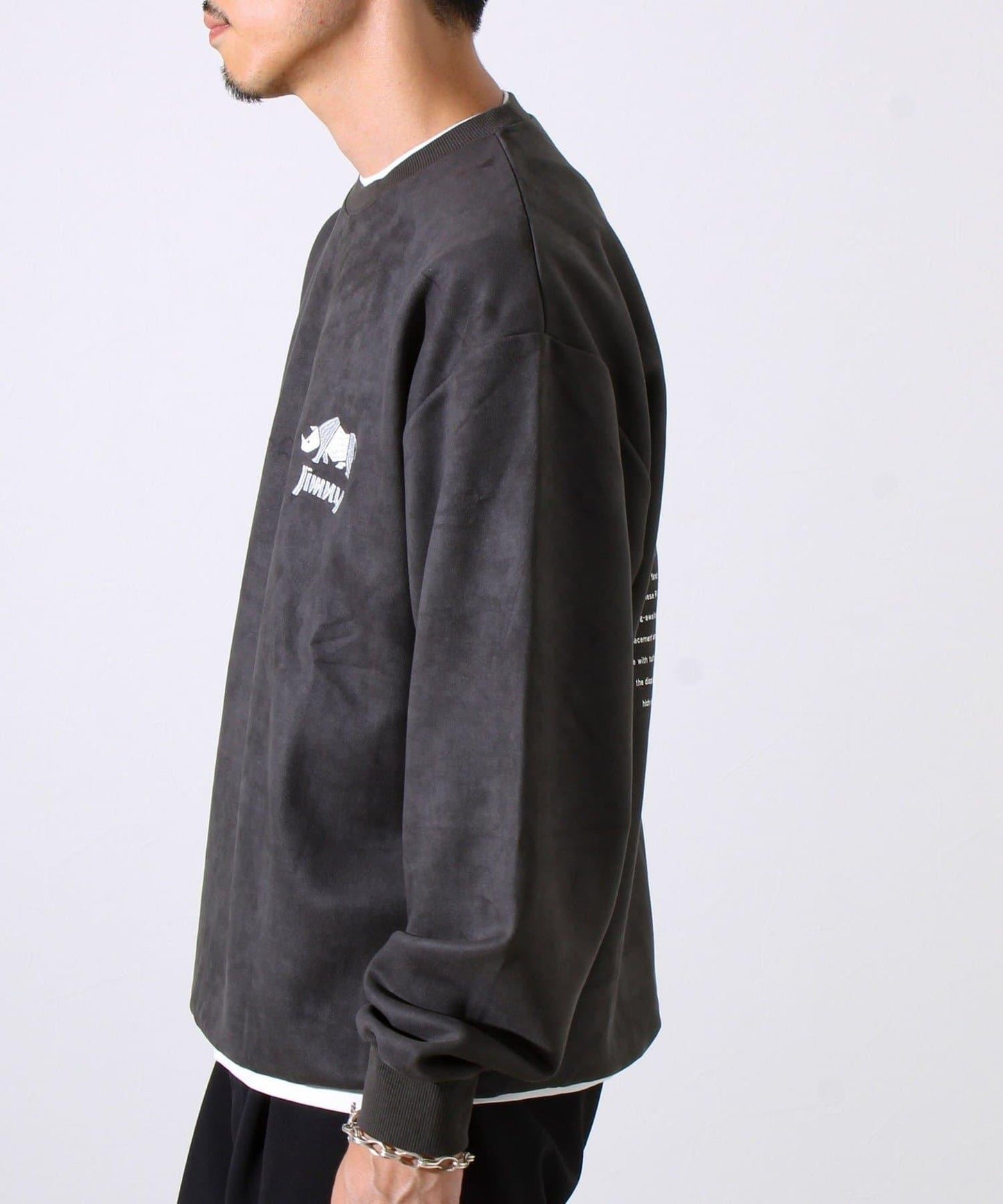 【合作款】吉姆尼×GLOSTER 仿麂皮套頭衫