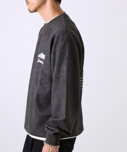 【合作款】吉姆尼×GLOSTER 仿麂皮套頭衫