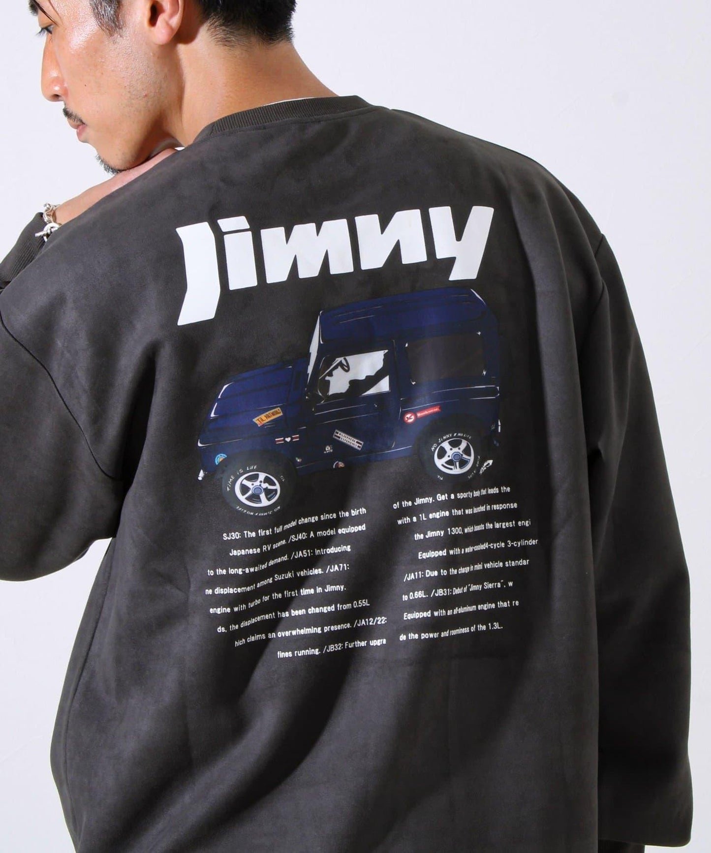 【合作款】吉姆尼×GLOSTER 仿麂皮套頭衫