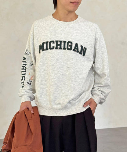 塗鴉刺繡學院風標誌衛衣