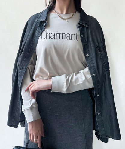 【防潑水加工】トリケア標誌印花長袖T恤