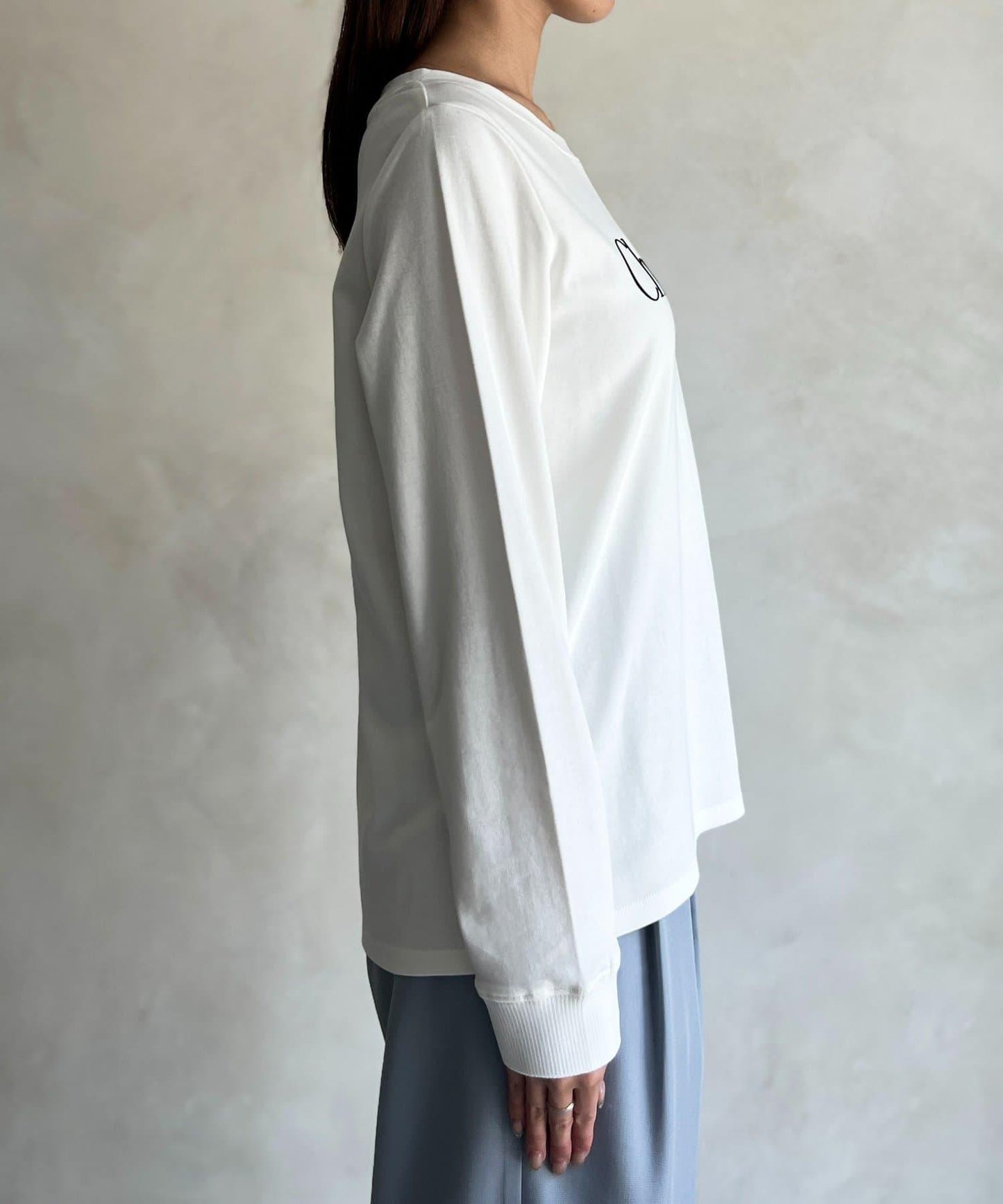 【防潑水加工】トリケア標誌印花長袖T恤