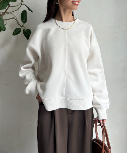 輕量粘合落肩套頭衫