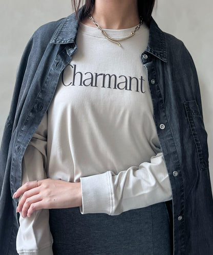 【防潑水加工】トリケア標誌印花長袖T恤