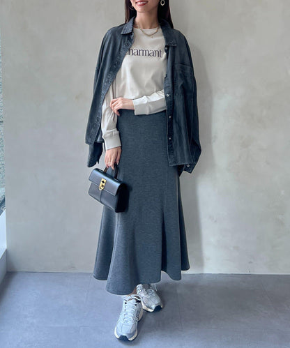 【防潑水加工】トリケア標誌印花長袖T恤