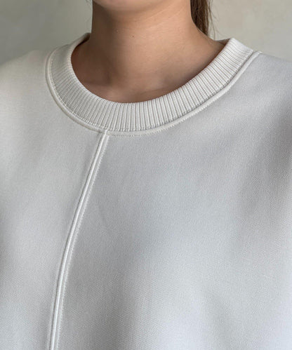 輕量粘合落肩套頭衫