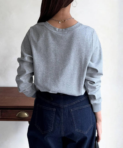 【防潑水加工】トリケア標誌印花長袖T恤