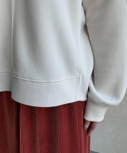 輕量粘合落肩套頭衫