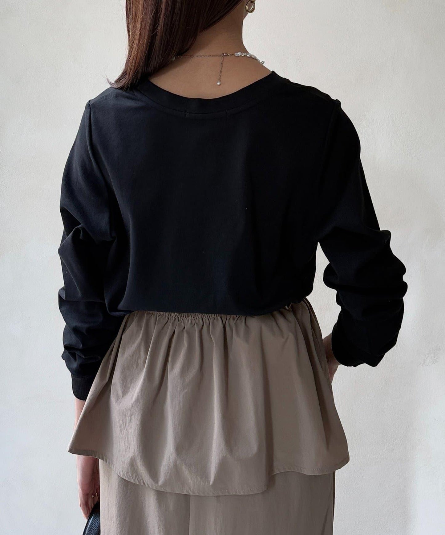 【防潑水加工】トリケア標誌印花長袖T恤