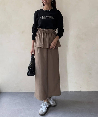 【防潑水加工】トリケア標誌印花長袖T恤