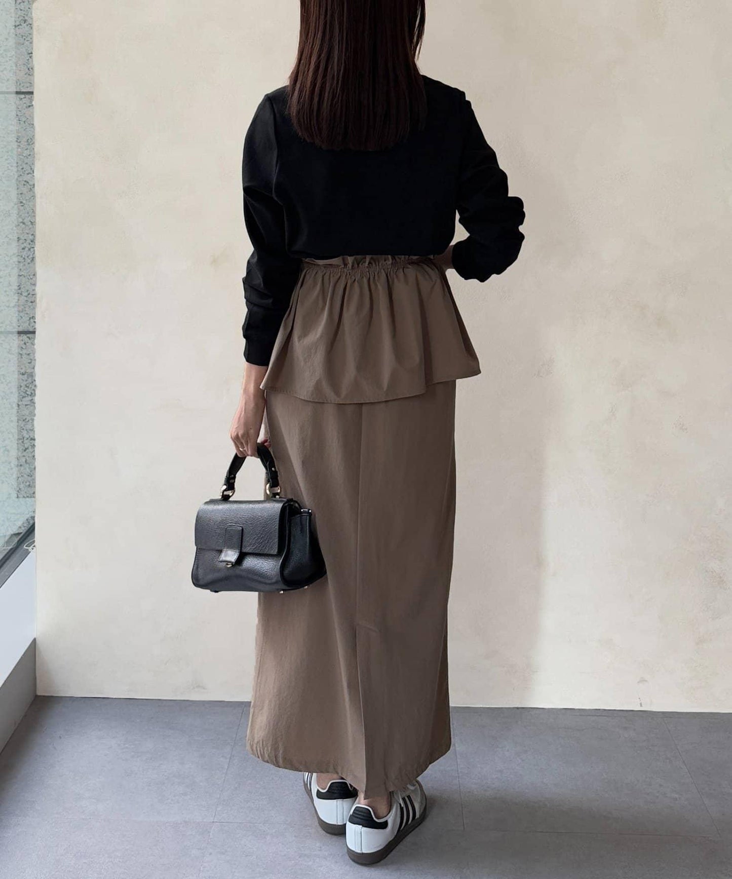 【防潑水加工】トリケア標誌印花長袖T恤