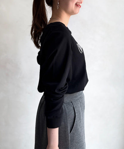 【防潑水加工】トリケア標誌印花長袖T恤