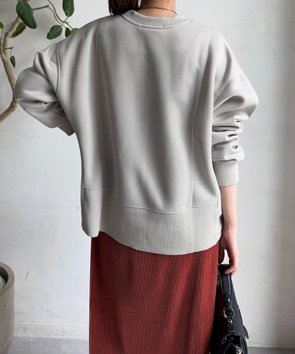 輕量粘合落肩套頭衫