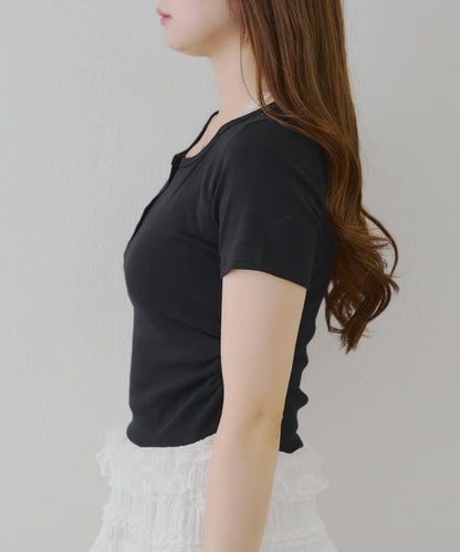 蕾絲掛脖T恤