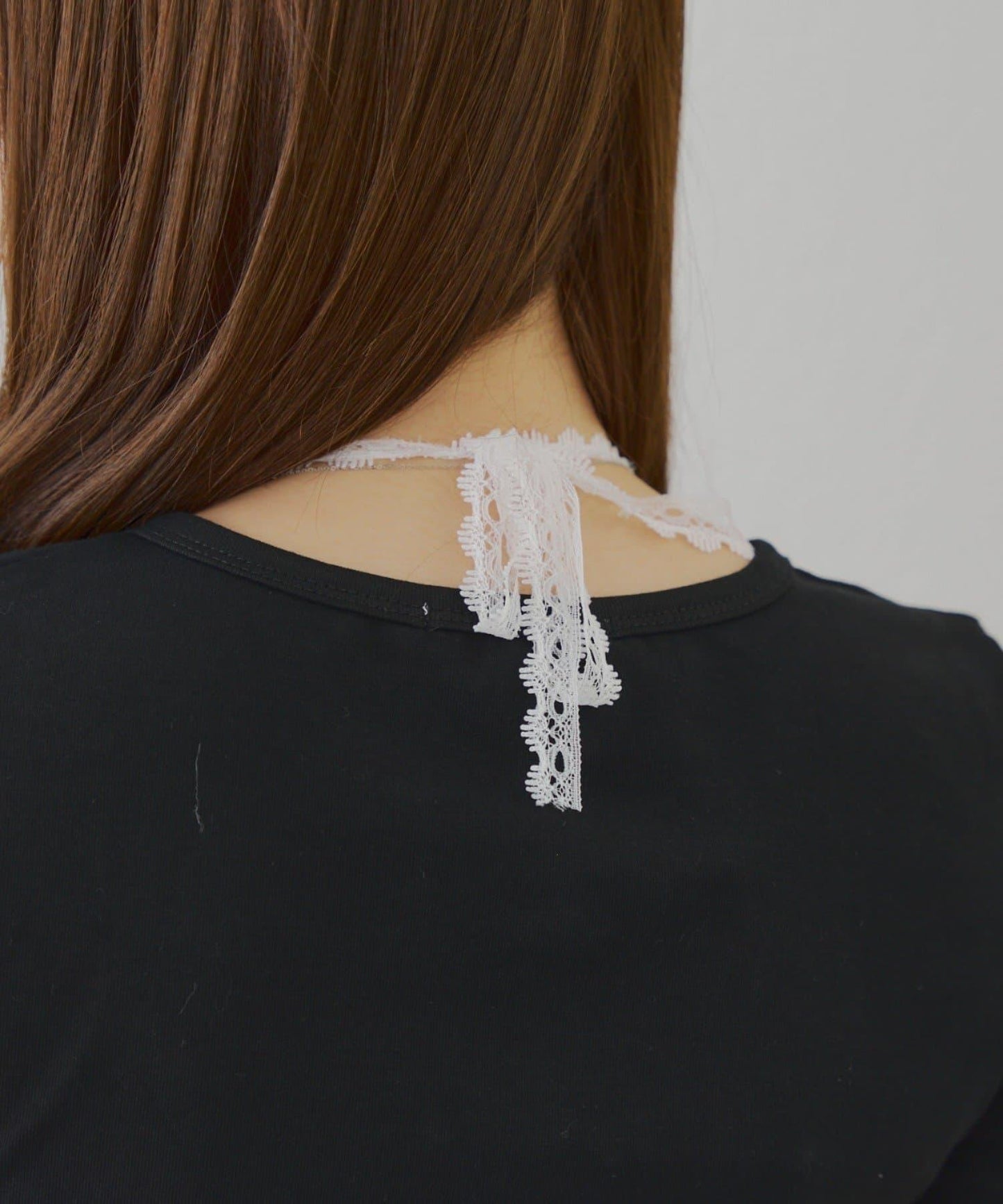 蕾絲掛脖T恤