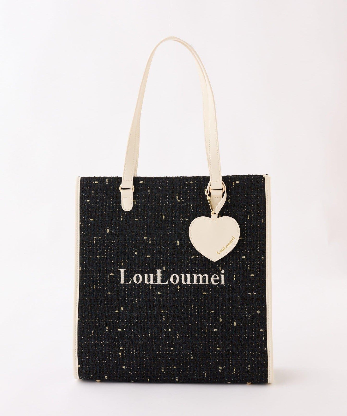 新色上市【LouLoumei】三色可選／配有愛心掛飾手提包／可獨立站立