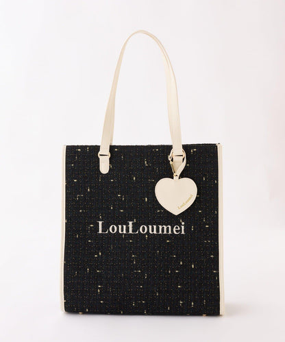 新色上市【LouLoumei】三色可選／配有愛心掛飾手提包／可獨立站立