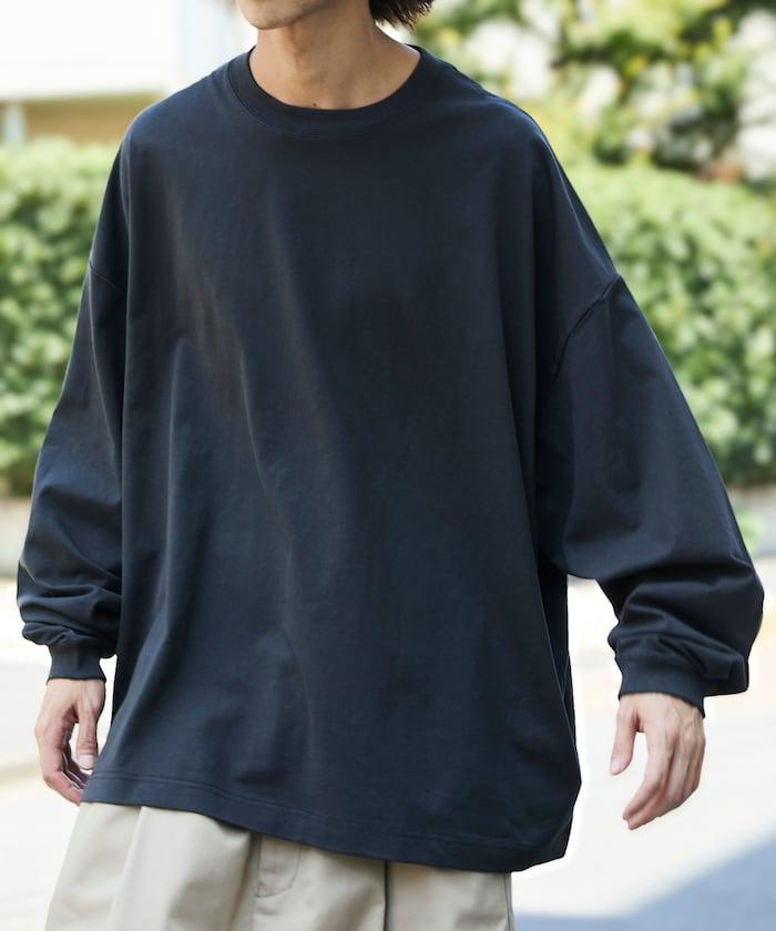 寬鬆版型 單點刺繡 圓領 長袖T恤