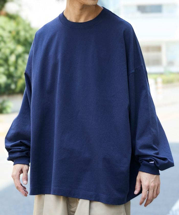 寬鬆版型 單點刺繡 圓領 長袖T恤