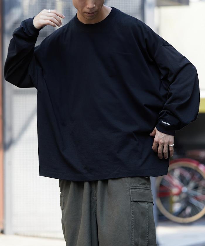 寬鬆版型 單點刺繡 圓領 長袖T恤