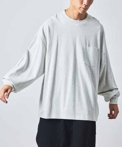 9盎司重磅寬鬆版型圓領長袖T恤/重磅/長袖T恤