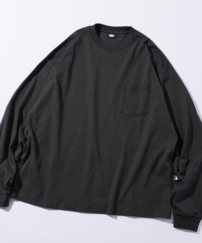 9盎司重磅寬鬆版型圓領長袖T恤/重磅/長袖T恤