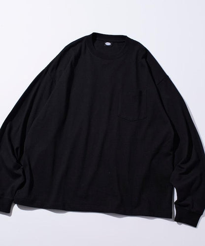 9盎司重磅寬鬆版型圓領長袖T恤/重磅/長袖T恤