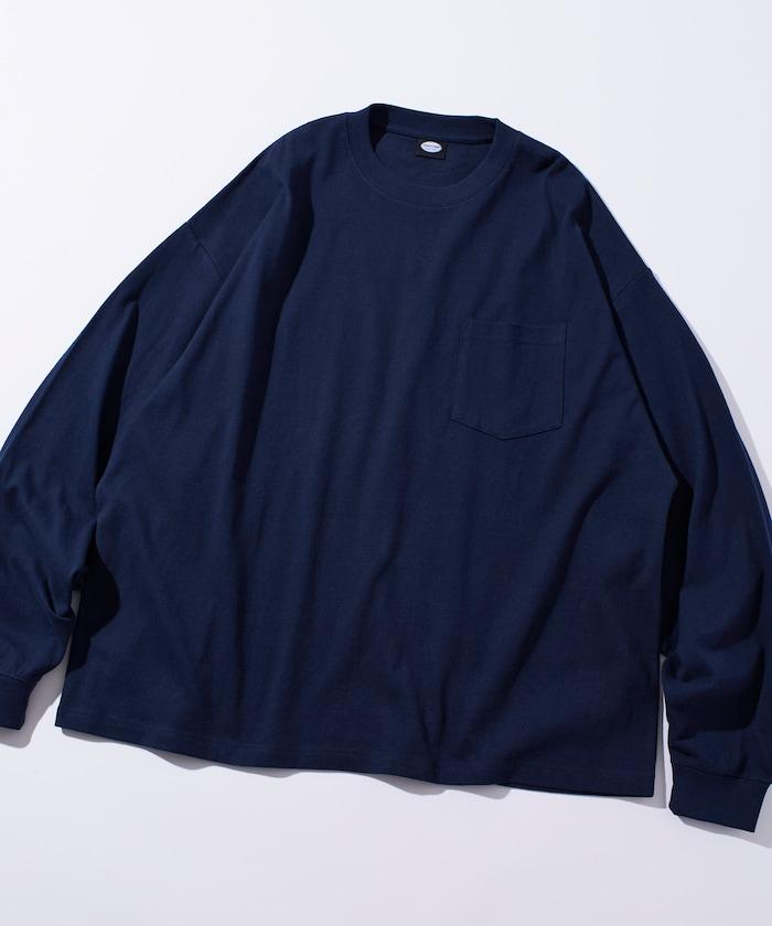 9盎司重磅寬鬆版型圓領長袖T恤/重磅/長袖T恤