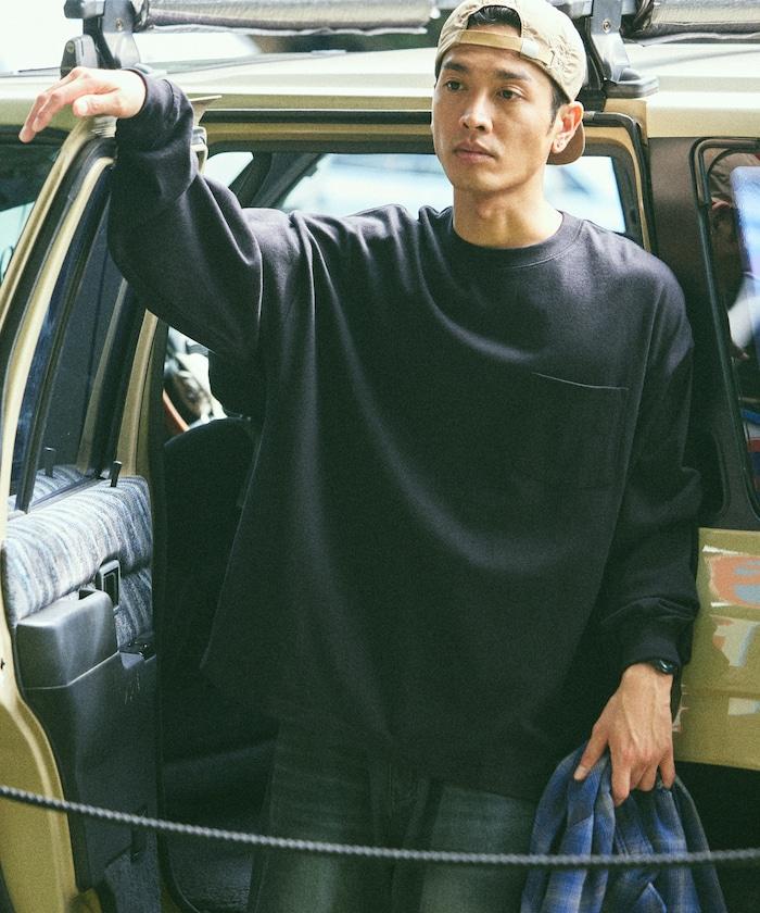 9盎司重磅寬鬆版型圓領長袖T恤/重磅/長袖T恤