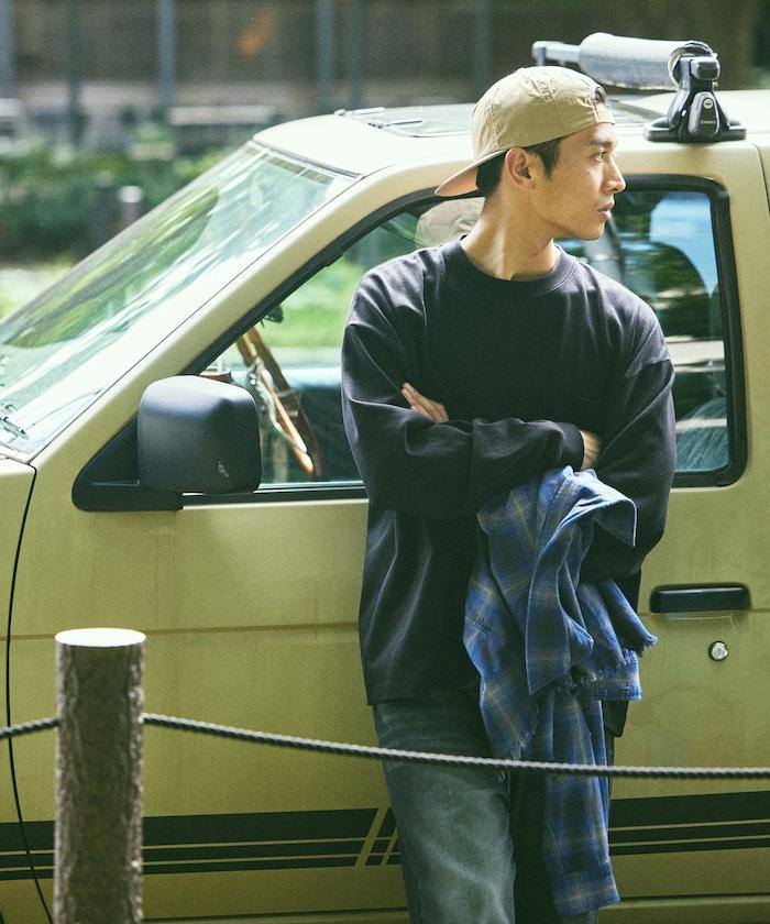 9盎司重磅寬鬆版型圓領長袖T恤/重磅/長袖T恤