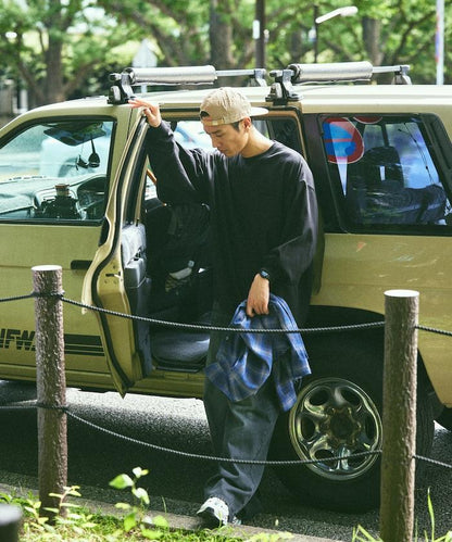 9盎司重磅寬鬆版型圓領長袖T恤/重磅/長袖T恤