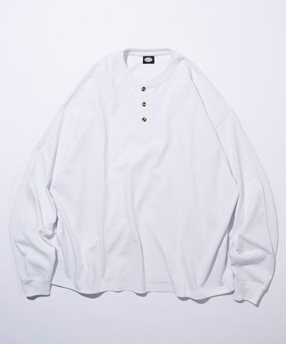 9盎司重磅寬鬆版型亨利領長袖T恤/重磅/長袖T恤