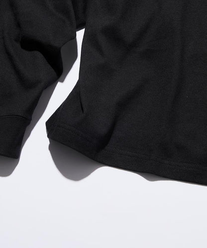 9盎司重磅寬鬆版型亨利領長袖T恤/重磅/長袖T恤