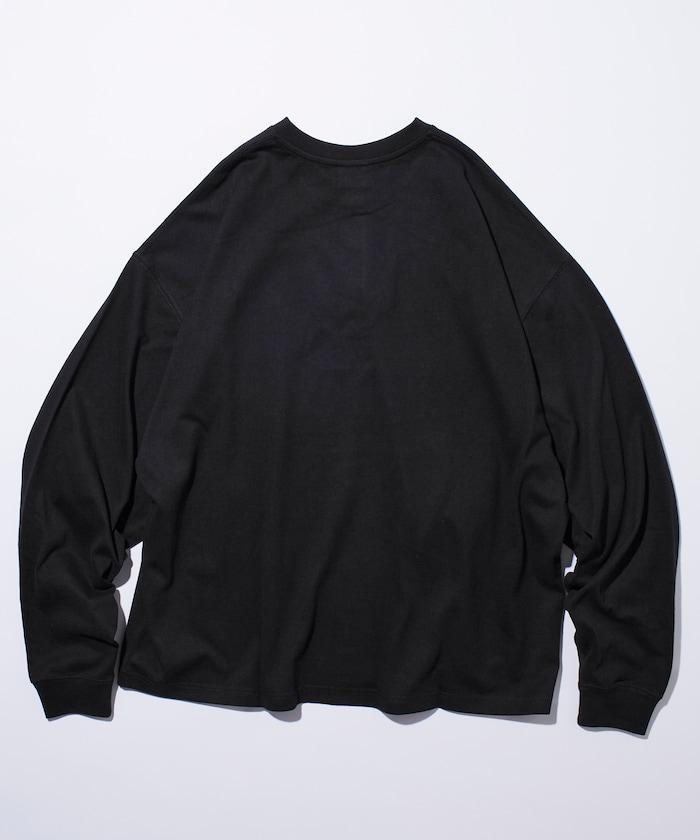 9盎司重磅寬鬆版型亨利領長袖T恤/重磅/長袖T恤