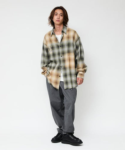 FREAK'S STORE OUTDOORS/フリークスアウトドアーズ 寬鬆版型服裝染色攀巖褲