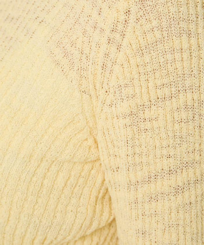 粗斜紋羅紋芭蕾領針織衫