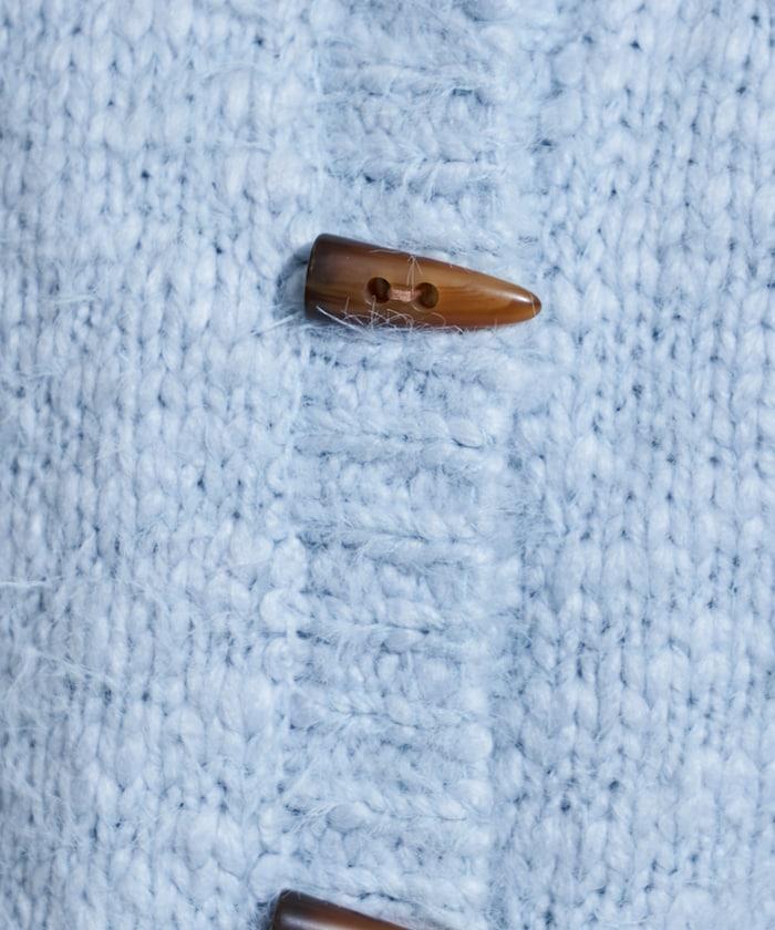 粗紡低密度短款針織開衫