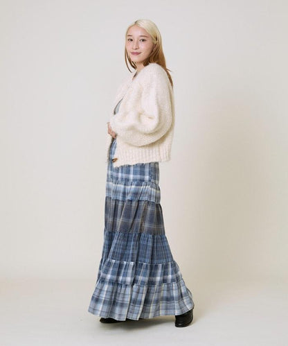 粗紡低密度短款針織開衫