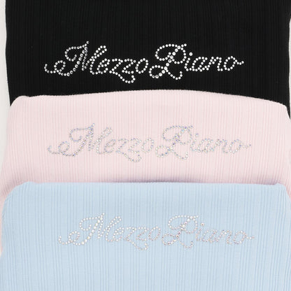 水鑽標誌羅紋長袖T恤