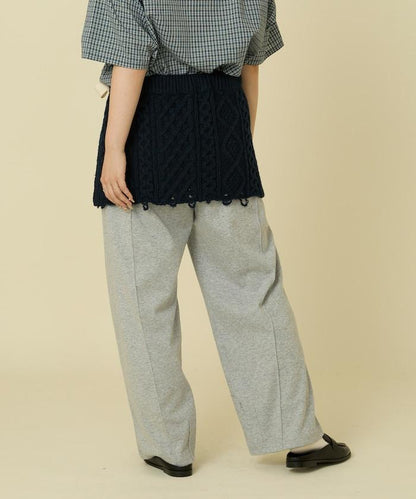 仿舊風格麻花多層圍裹半身裙