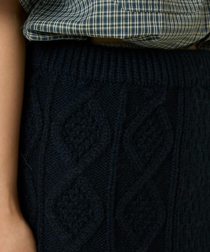 仿舊風格麻花多層圍裹半身裙